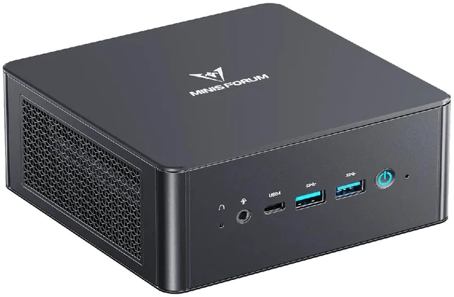 Main image of MINISFORUM UM890 Pro Mini PC, AMD Ryzen 9 8945HS (up to 5.2GHz) Mini Computer, Barebone Without RAM/SSD/OS, Mini Desktop Quad Display HDMI/DP1.4/USB-C, AMD Radeon 780M/Dual LAN 2.5G
