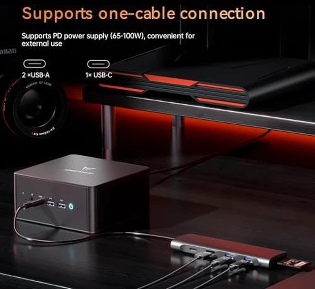 Alt view image 11 of 11 - MINISFORUM UM890 Pro Mini PC, AMD Ryzen 9 8945HS (up to 5.2GHz) Mini Computer, Barebone Without RAM/SSD/OS, Mini Desktop Quad Display HDMI/DP1.4/USB-C, AMD Radeon 780M/Dual LAN 2.5G