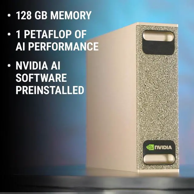 Alt view image 4 of 16 - NVIDIA DGX Spark - NVIDIA GB10 Grace Blackwell Superchip, 128 GB LPDDR5x, 4 TB NVME.M2 SSD