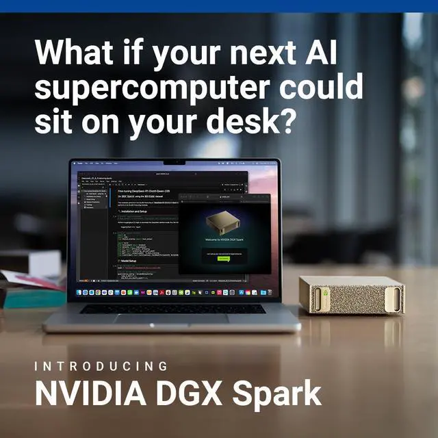 Alt view image 5 of 16 - NVIDIA DGX Spark - NVIDIA GB10 Grace Blackwell Superchip, 128 GB LPDDR5x, 4 TB NVME.M2 SSD