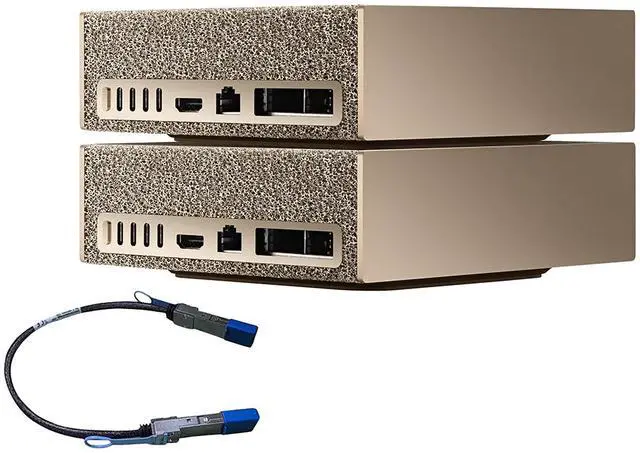 Alt view image 3 of 8 - PNY NVDGXSPARK2PK-KIT NVIDIA DGX Spark 2 Pack (bundle +1 Connecting Cable) - NVIDIA GB10 Grace Blackwell Superchip -128 GB LPDDR5x - ARM Processor - 4TB NVME M.2 SSD Storage WiFi 7