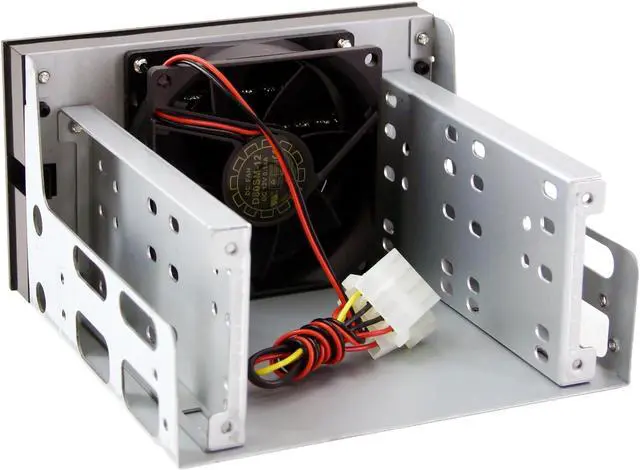 Alt view image 2 of 4 - iStarUSA iStorm7 Heat Terminator Bracket 2x5.25" with 3 HDD Drive with 1x80mm Fan