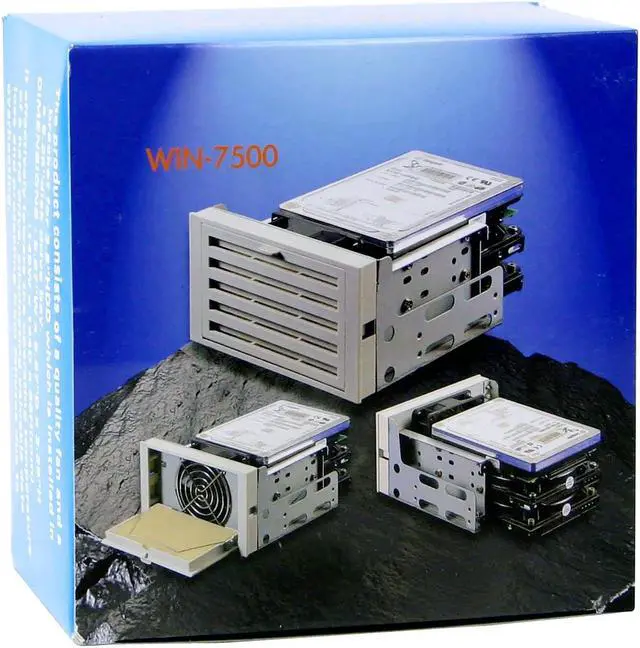 Alt view image 4 of 4 - iStarUSA iStorm7 Heat Terminator Bracket 2x5.25" with 3 HDD Drive with 1x80mm Fan