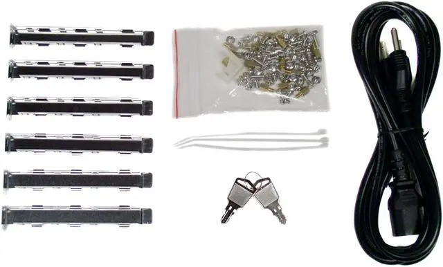 Alt view image 10 of 10 - iStarUSA D-300-35 Black Aluminum / Steel 3U Rackmount Chassis 350W 4 External 5.25" Drive Bays