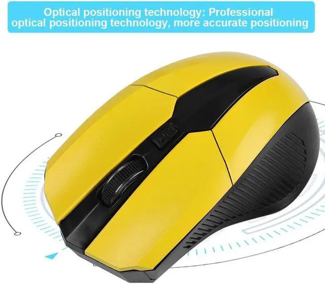 Alt view image 3 of 6 - Portable 319 2.4Ghz Wireless Mouse Adjustable 1200DPI Optical Gaming Mouse Wireless Home Office Game Mice for PC Computer Laptop