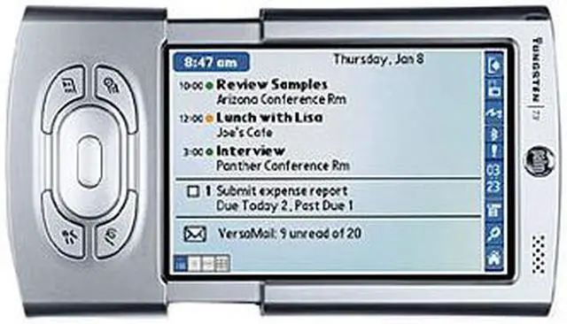 Alt view image 2 of 8 - palm Tungsten T3 PDA Intel XScale 400 MHz 320 x 480 TFT IrDA Bluetooth