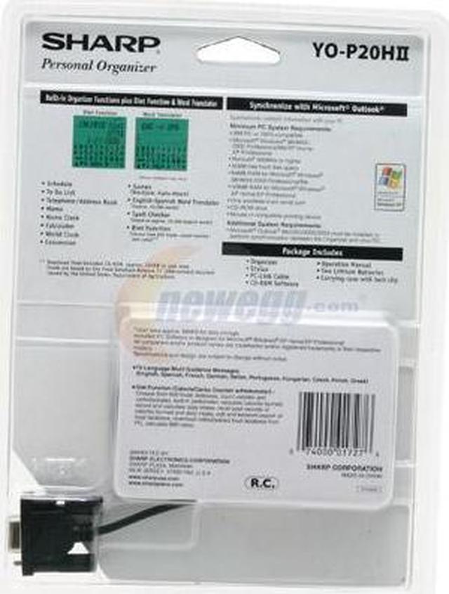 Alt view image 2 of 2 - SHARP YOP20HII PDA-Style Personal Organizer 12-character x 3-line display