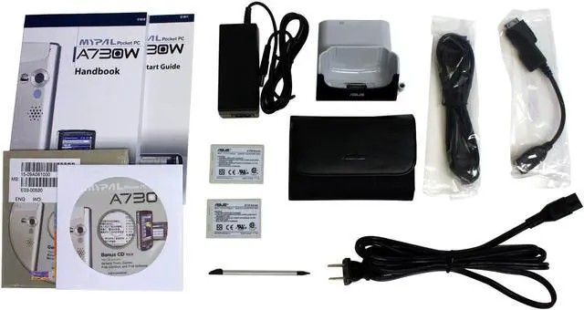 Alt view image 9 of 10 - ASUS MyPal A730W PDA Intel XScale PXA270 520 MHz 640 x 480 TFT 3.7" IrDA Bluetooth WirelessLAN