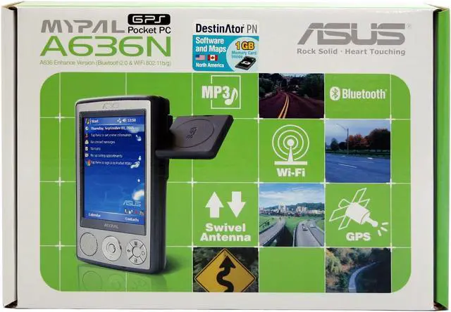 Alt view image 9 of 9 - ASUS 3.5" Windows Mobile 5.0 GPS PDA w/WiFi & Bluetooth