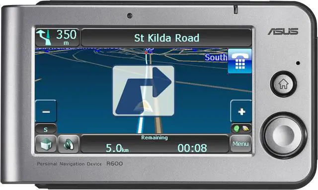 Main image of ASUS 4.3" Personal Navigation Device Utilizes Bluetooth 2.0 for Handsfree Calls