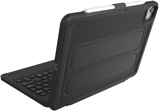 Alt view image 4 of 4 - ZAGG Black Rugged Book Wireless Keyboard & Detachable Case for Apple iPad Air 10.9 103107270