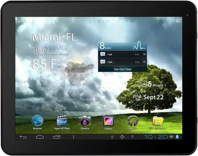 Main image of Mach Speed Trio Stealth Pro 9.7C 4.0 1GB DDR3 Memory 9.7" 800 x 480 Tablet PC Android 4.0 (Ice Cream Sandwich) Black