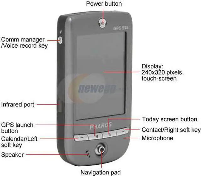 Alt view image 2 of 11 - PHAROS Pocket PC with GPS, WiFi and Bluetooth