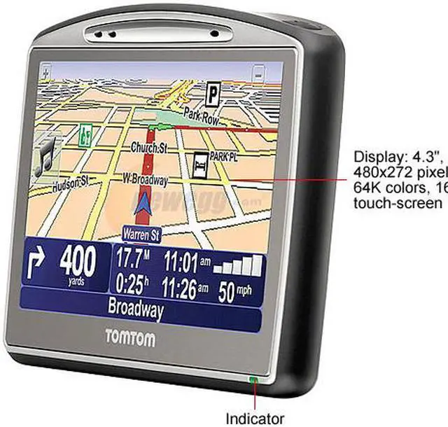 Alt view image 4 of 5 - TomTom 4.3" GPS Navigation