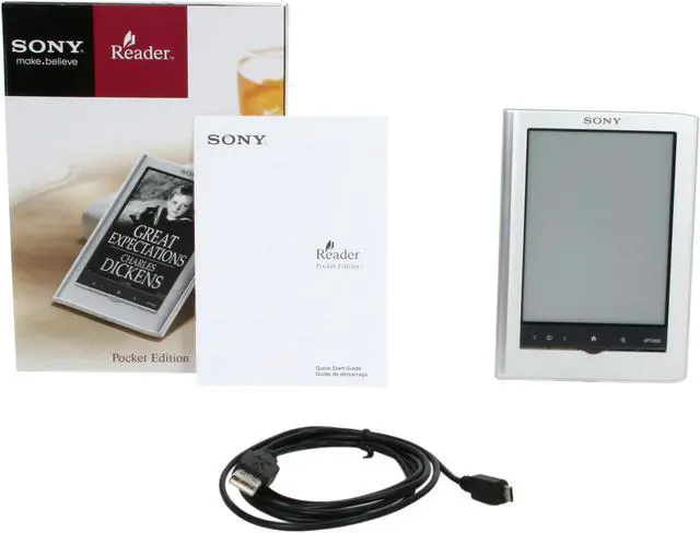 Alt view image 7 of 7 - Sony Reader Pocket Edition - Silver (PRS-350SC)