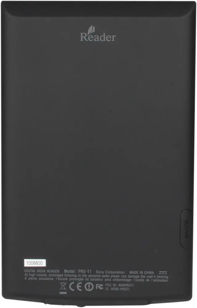 Alt view image 7 of 10 - Sony PRS-T1 6" Ultra-light Reader with Wi-Fi and Enhanced Touch Screen -Black