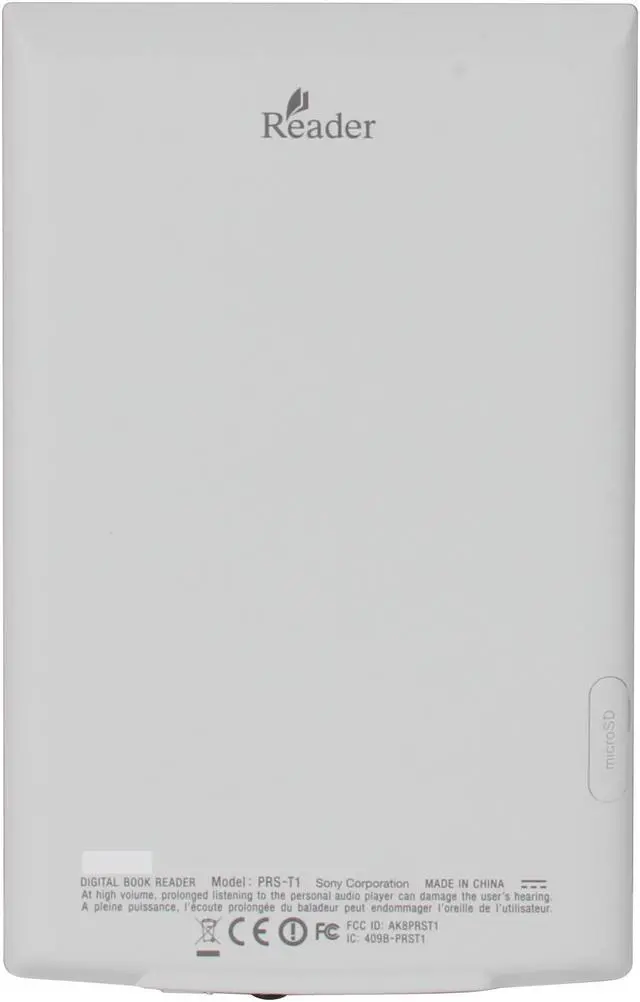 Alt view image 4 of 8 - Sony PRS-T1 6" Ultra-Light Reader with Wi-Fi and Enhanced Touch Screen - White