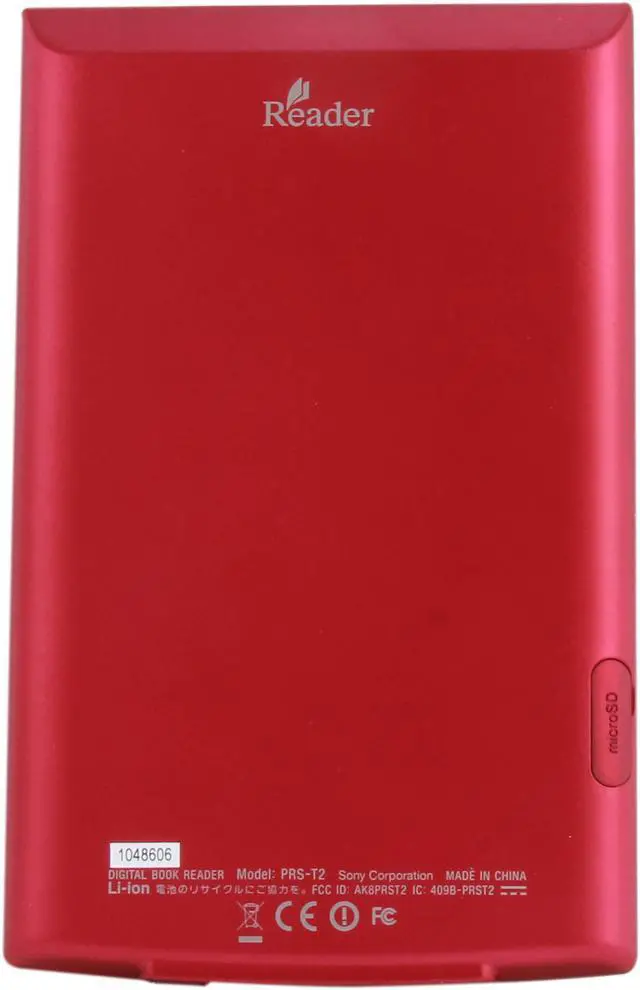 Alt view image 4 of 7 - SONY PRS-T2 6" Reader with Wi-Fi and Public Library Download - Red