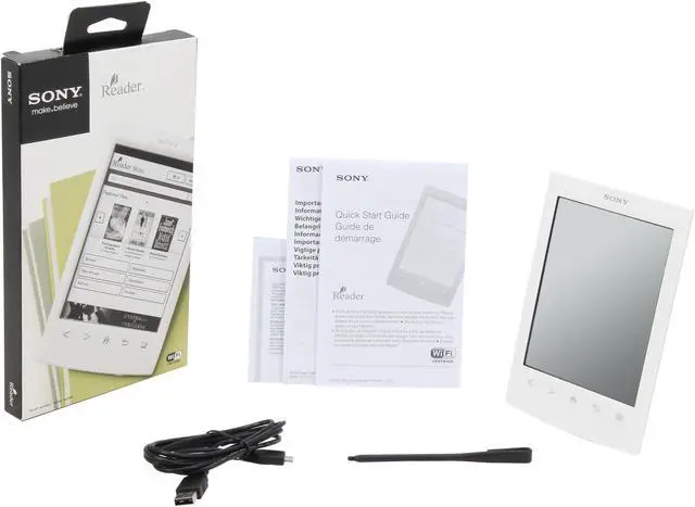 Alt view image 8 of 8 - SONY PRS-T2 6" Reader with Wi-Fi and Public Library Download - White