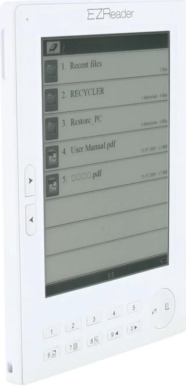 Alt view image 6 of 11 - Astak EB-05EZWHT EZ E-Book Reader Pocket Pro with 5" E-Ink Screen, White