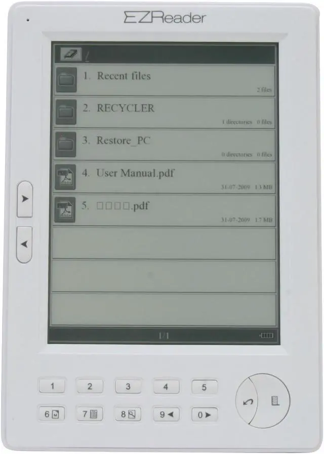 Alt view image 8 of 11 - Astak EB-05EZWHT EZ E-Book Reader Pocket Pro with 5" E-Ink Screen, White