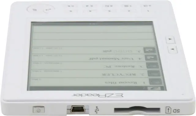 Alt view image 9 of 11 - Astak EB-05EZWHT EZ E-Book Reader Pocket Pro with 5" E-Ink Screen, White