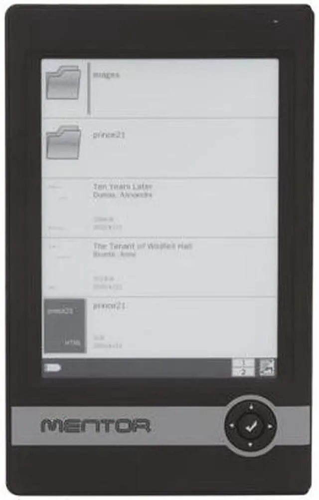 Main image of Astak EB600BLK Mentor E-Book Reader with 6" E-Ink Screen and Multi Language Support, Black
