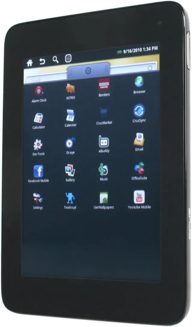 Alt view image 2 of 9 - Velocity Micro - CRUZ Reader running Google ANDROID + Borders eBook Store