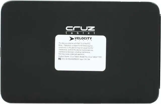 Alt view image 4 of 8 - Velocity Micro Cruz T103 512MB Memory 7.0" 800 x 480 Tablet Android 2.0 (Eclair)