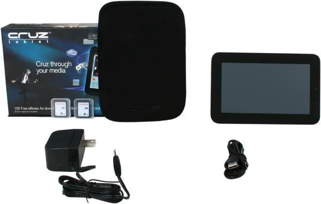 Alt view image 8 of 8 - Velocity Micro Cruz T103 512MB Memory 7.0" 800 x 480 Tablet Android 2.0 (Eclair)