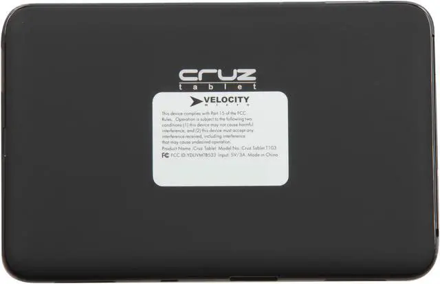 Alt view image 5 of 9 - Velocity Micro 7-Inch Android 2.0 Tablet (Black) Cruz T103