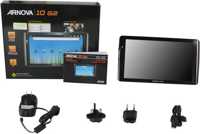 Alt view image 8 of 8 - Archos Arnova 10 G2 501766 4GB Flash Memory 10.0" 1024 x 600 Tablet Android 2.3 (Gingerbread)