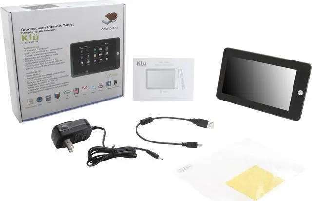 Alt view image 8 of 8 - Curtis Klu LT7052 512MB RAM Memory Memory 7.0" 800 x 480 Tablet Android 4.0 (Ice Cream Sandwich) Black