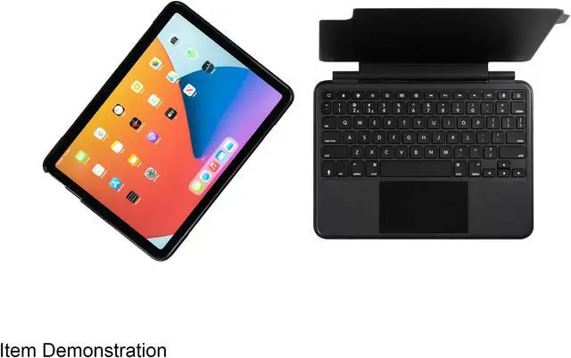 Alt view image 2 of 9 - Brydge Air MAX+ Bluetooth Keyboard and Case for 11" iPad Pro and 10.9" iPad Air 4th Gen (Black)