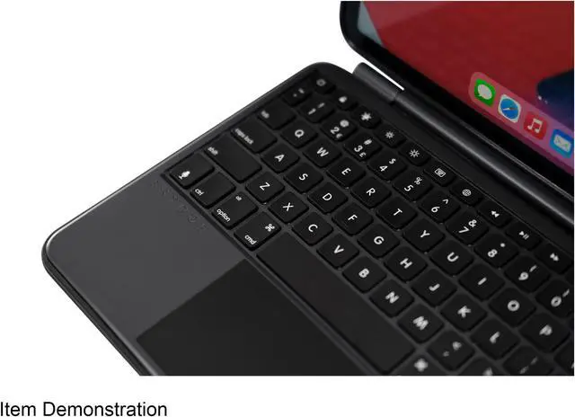 Alt view image 7 of 9 - Brydge Air MAX+ Bluetooth Keyboard and Case for 11" iPad Pro and 10.9" iPad Air 4th Gen (Black)