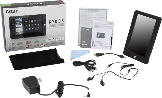 Alt view image 8 of 8 - COBY MID7042-4 1GB RAM Memory 7.0" 800 x 480 Android Tablet Android 4.0 (Ice Cream Sandwich)