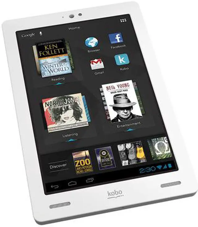 Alt view image 2 of 2 - Kobo ARC 32GB 7" LCD Reader White - K107-KBO-32W