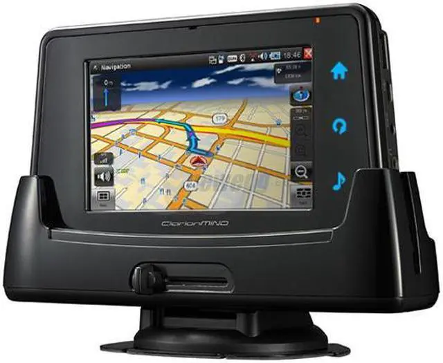 Alt view image 4 of 10 - ClarionMind 4.8" Mobile Internet GPS Navigation Blk