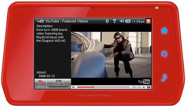 Main image of ClarionMind 4.8" Mobile Internet GPS Navigation Red