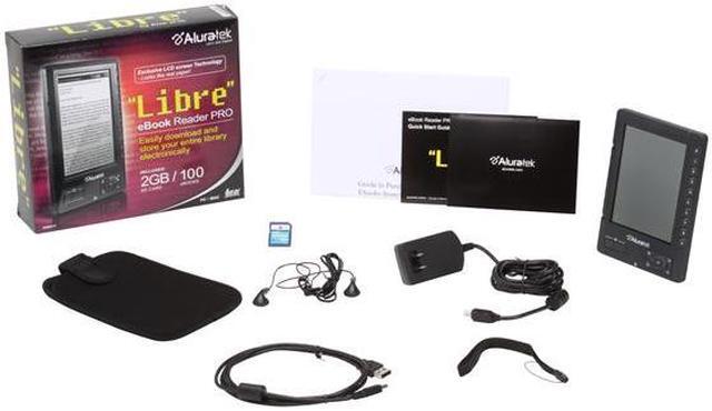 Alt view image 6 of 6 - Aluratek "Libre" E-Book Reader Pro with 5" ePaper Display, Black