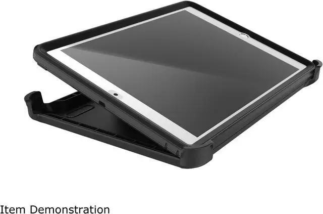 Alt view image 2 of 2 - OtterBox Defender Series Pro Black Case for iPad (8th gen) and iPad (7th gen) 77-80260