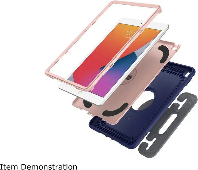 Alt view image 6 of 8 - OtterBox Kids Antimicrobial EasyGrab Space Explorer Purple (Purple/Pink) iPad (7th, 8th, and 9th gen) Case 77-81188