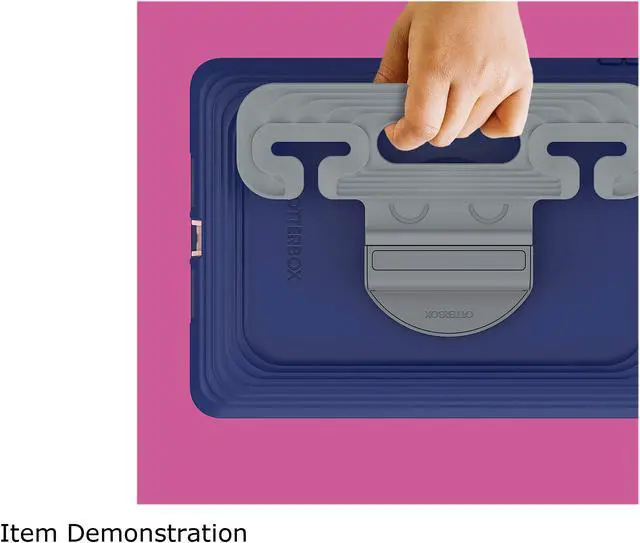 Alt view image 7 of 8 - OtterBox Kids Antimicrobial EasyGrab Space Explorer Purple (Purple/Pink) iPad (7th, 8th, and 9th gen) Case 77-81188