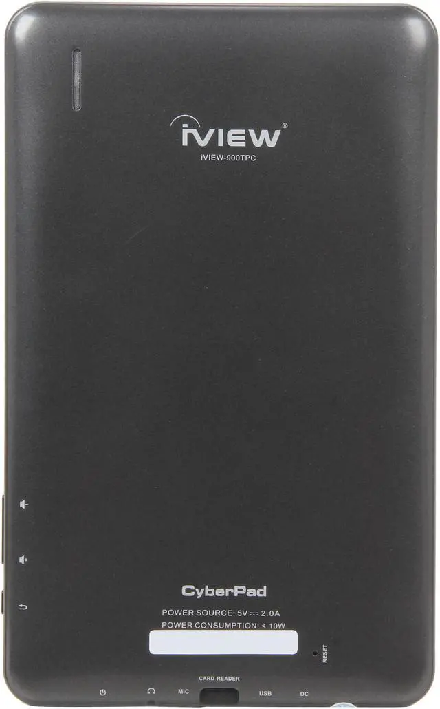 Alt view image 4 of 9 - iView iView 900TPC 512MB DDR3 8GB Flash Storage Memory 9.0" 800 x 480 Tablet PC Android 4.0 (Ice Cream Sandwich) Black