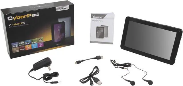 Alt view image 9 of 9 - iView iView 900TPC 512MB DDR3 8GB Flash Storage Memory 9.0" 800 x 480 Tablet PC Android 4.0 (Ice Cream Sandwich) Black