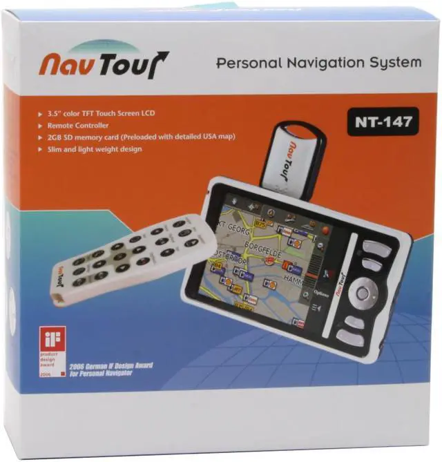 Alt view image 13 of 13 - NavTour 3.5" Touchscreen Portable GPS Navigation.