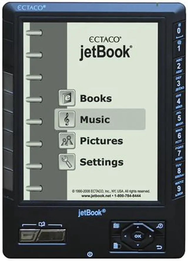 Main image of Ectaco 5" jetBook eBook Reader with Built-in Translators - Graphite (JB5BK -En)