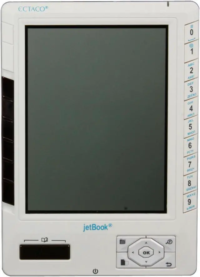 Alt view image 6 of 11 - Ectaco 5" High Resolution e-Book Reader with Rechargeable Li-ion Battery WHITE (jetBook JB5W)