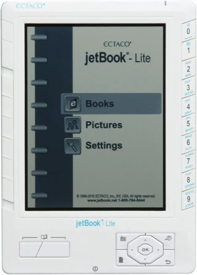 Main image of ECTACO E-Book Reader White jetBook-Lite