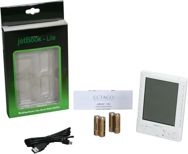 Alt view image 8 of 8 - ECTACO E-Book Reader White jetBook-Lite